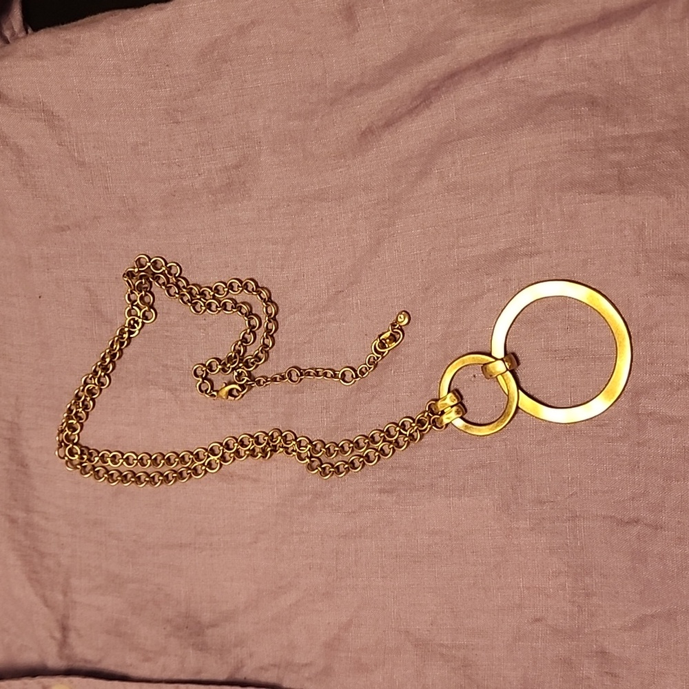 Cabi long gold necklace